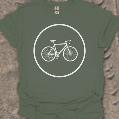 Racefietspad wit T‑Shirt