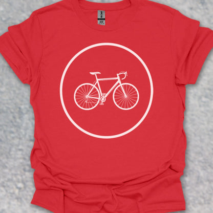 Racefietspad wit T‑Shirt