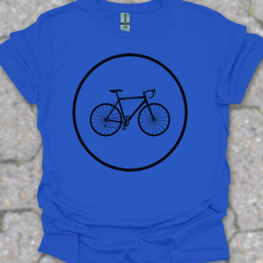 Racefietspad zwart T‑Shirt