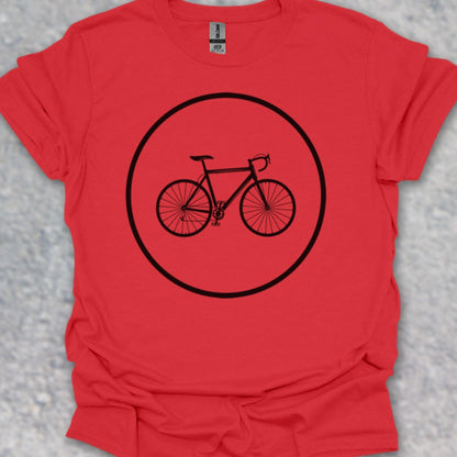 Racefietspad zwart T‑Shirt