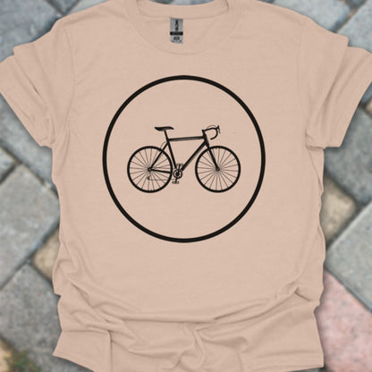 Racefietspad zwart T‑Shirt
