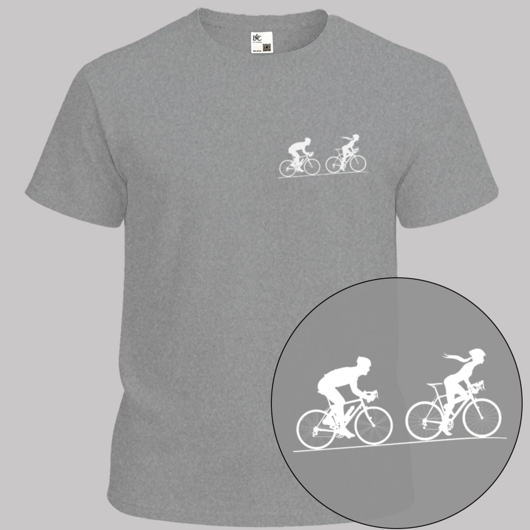 Achtervolging Hij wit T‑Shirt