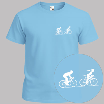 Achtervolging Hij wit T‑Shirt
