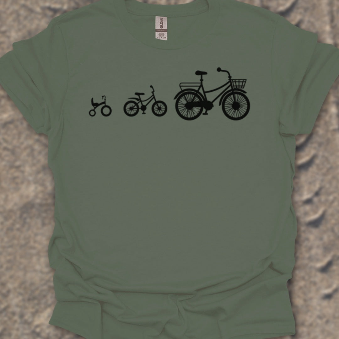 Mamafiets en kids zwart T‑Shirt