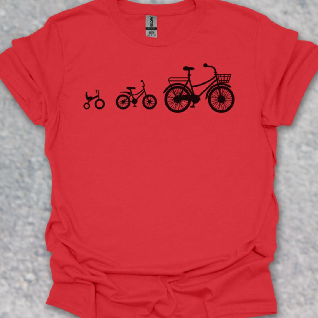 Mamafiets en kids zwart T‑Shirt