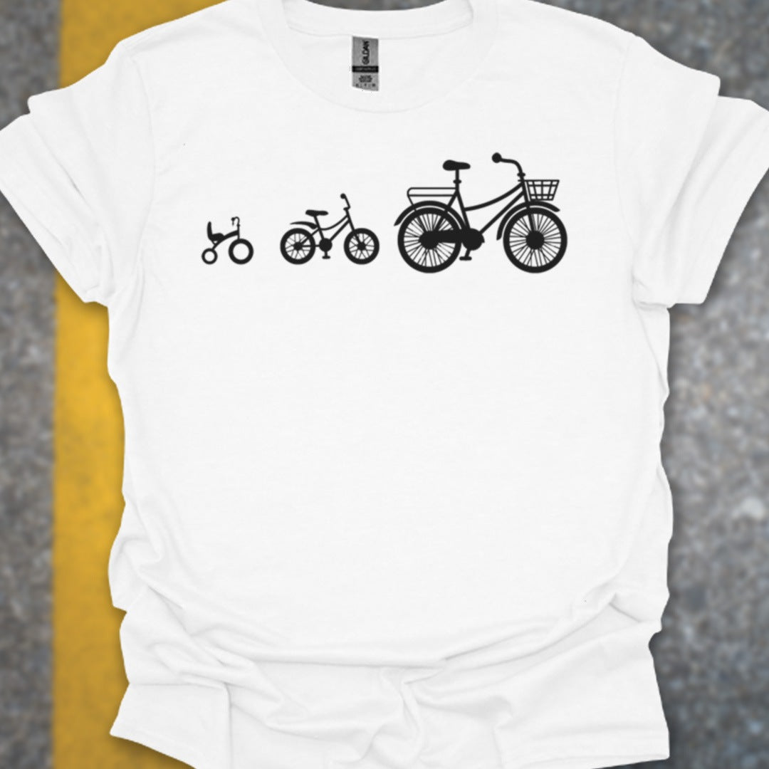 Mamafiets en kids zwart T‑Shirt