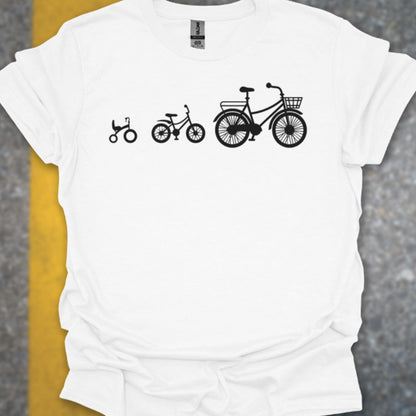 Mamafiets en kids zwart T‑Shirt