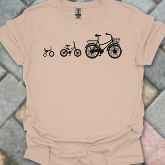 Mamafiets en kids zwart T‑Shirt
