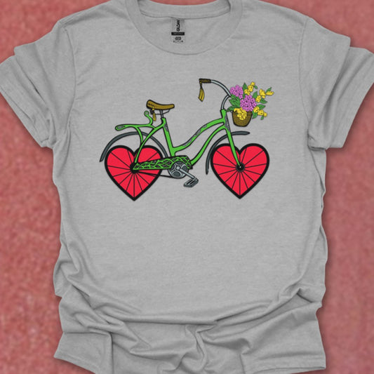 Fiets met hartwielen T‑Shirt