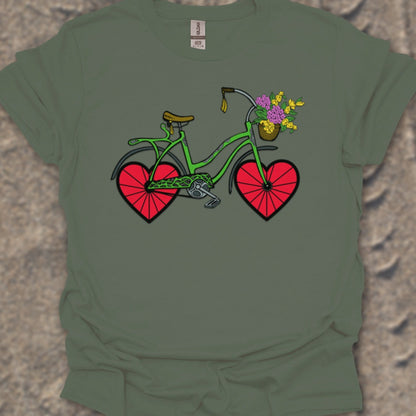Fiets met hartwielen T‑Shirt