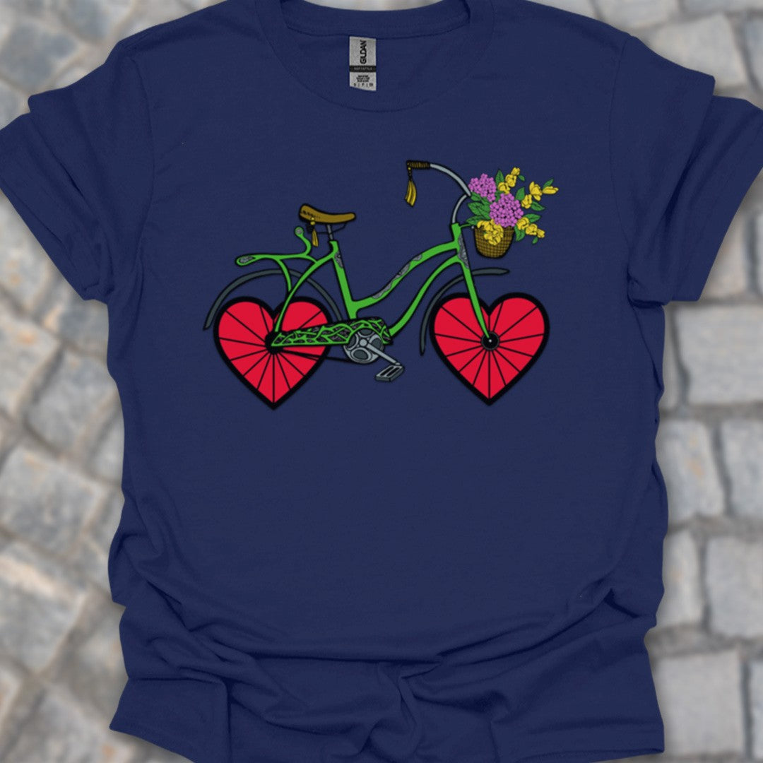 Fiets met hartwielen T‑Shirt