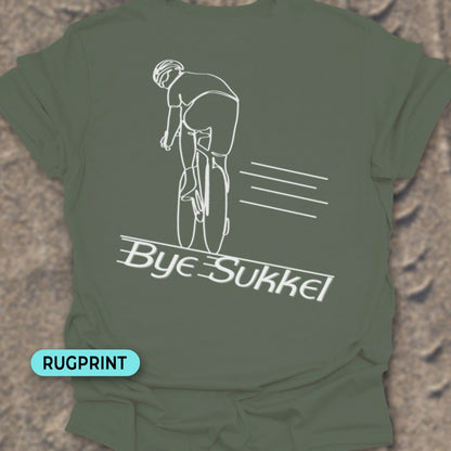 Bye Sukkel wit rugprint T-Shirt