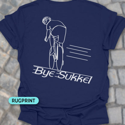 Bye Sukkel wit rugprint T-Shirt