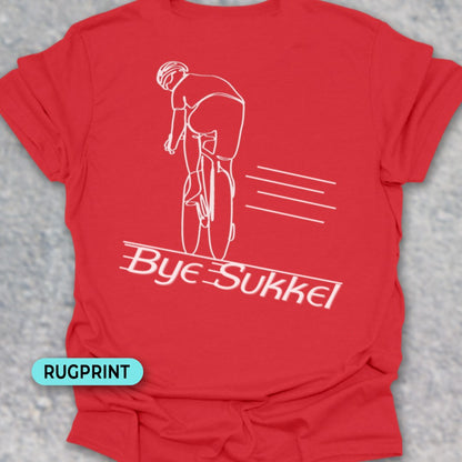 Bye Sukkel wit rugprint T-Shirt