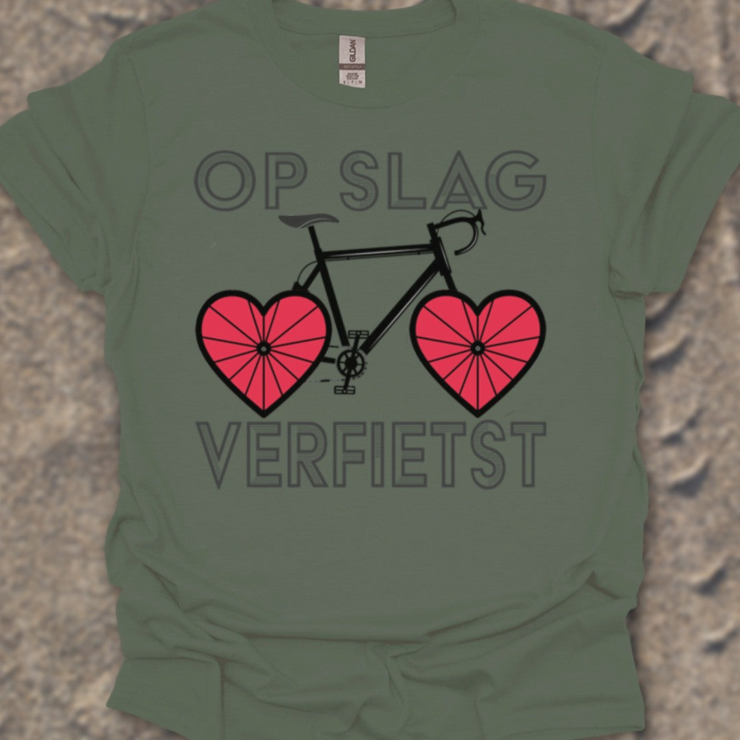 Op Slag Verfietst T‑Shirt