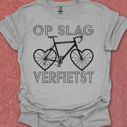 Op Slag Verfietst (zwart) T‑Shirt