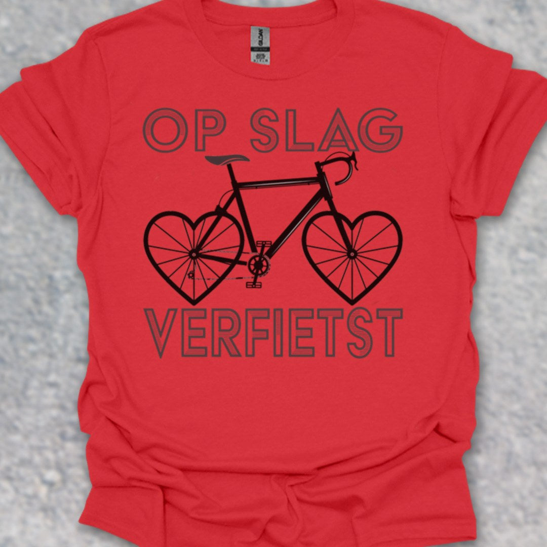 Op Slag Verfietst (zwart) T‑Shirt