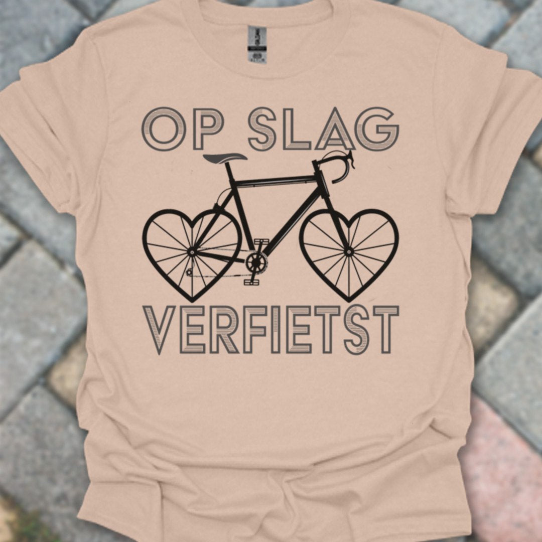 Op Slag Verfietst (zwart) T‑Shirt