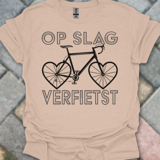 Op Slag Verfietst (zwart) T‑Shirt