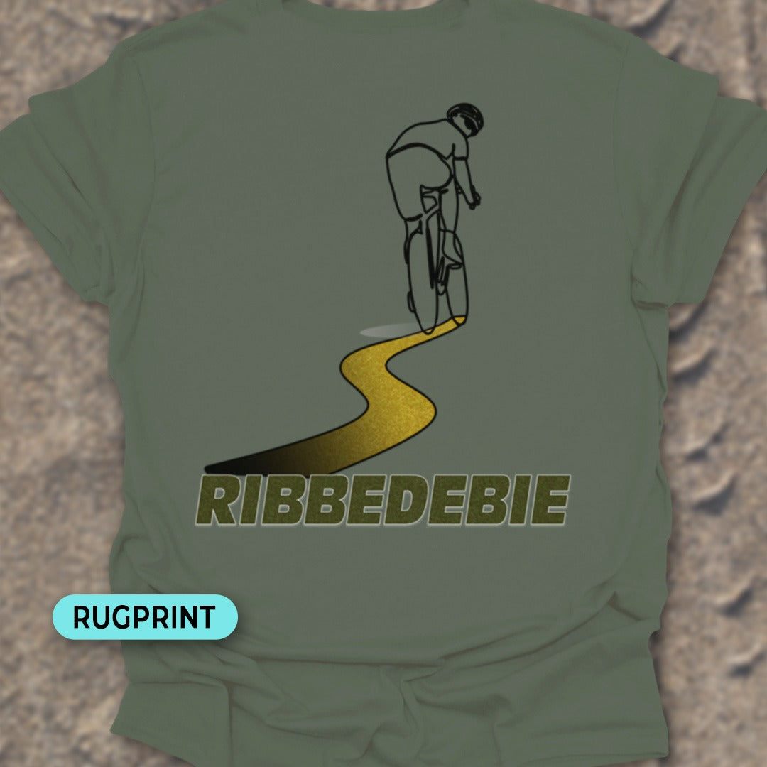 Ribbedebie rugprint T‑Shirt