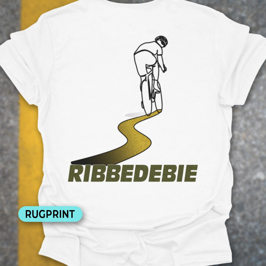 Ribbedebie rugprint T‑Shirt