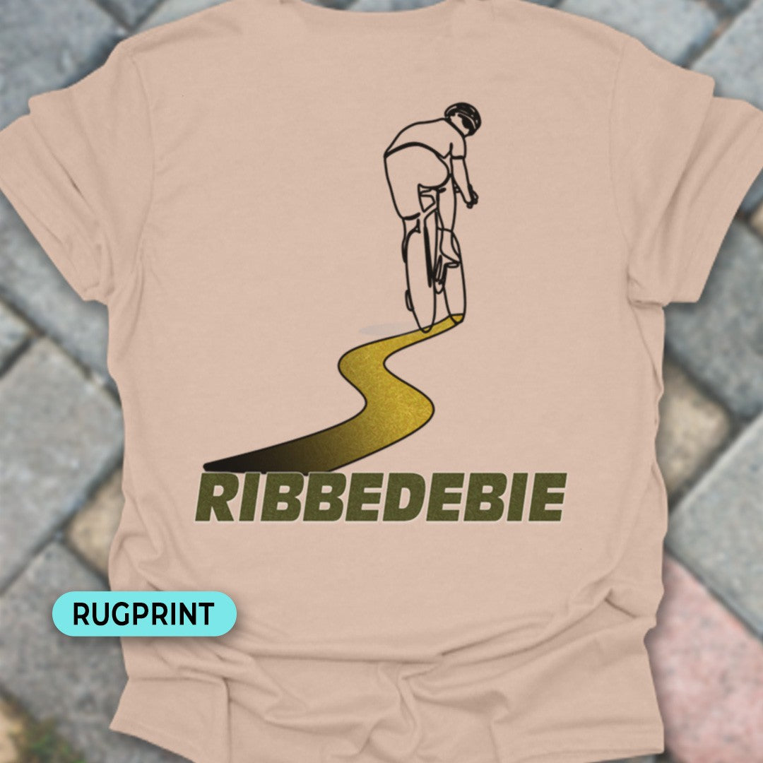Ribbedebie rugprint T‑Shirt
