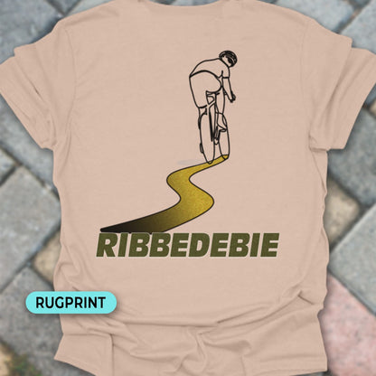 Ribbedebie rugprint T‑Shirt