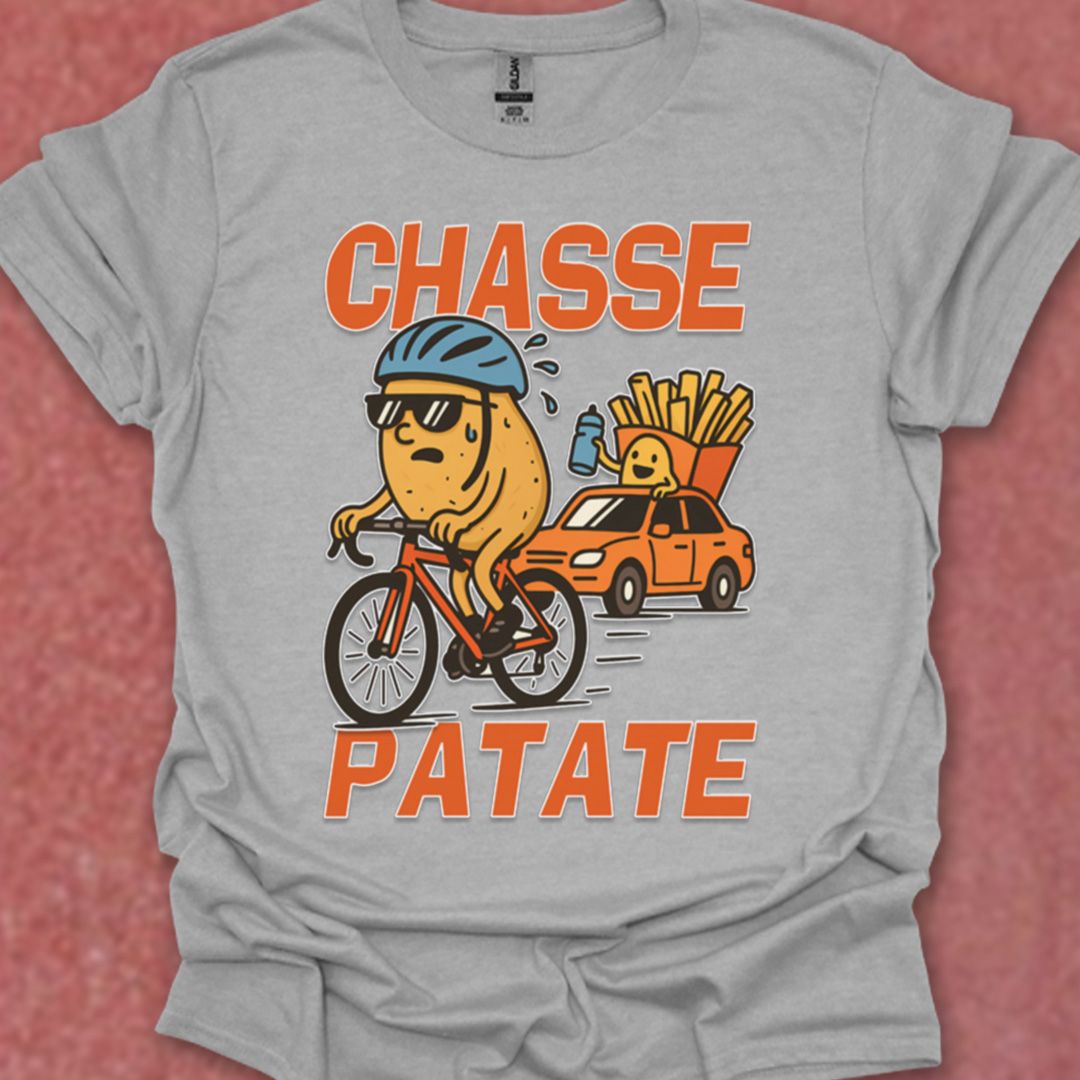 Chasse Patate met bezemwagen (rood) T‑Shirt