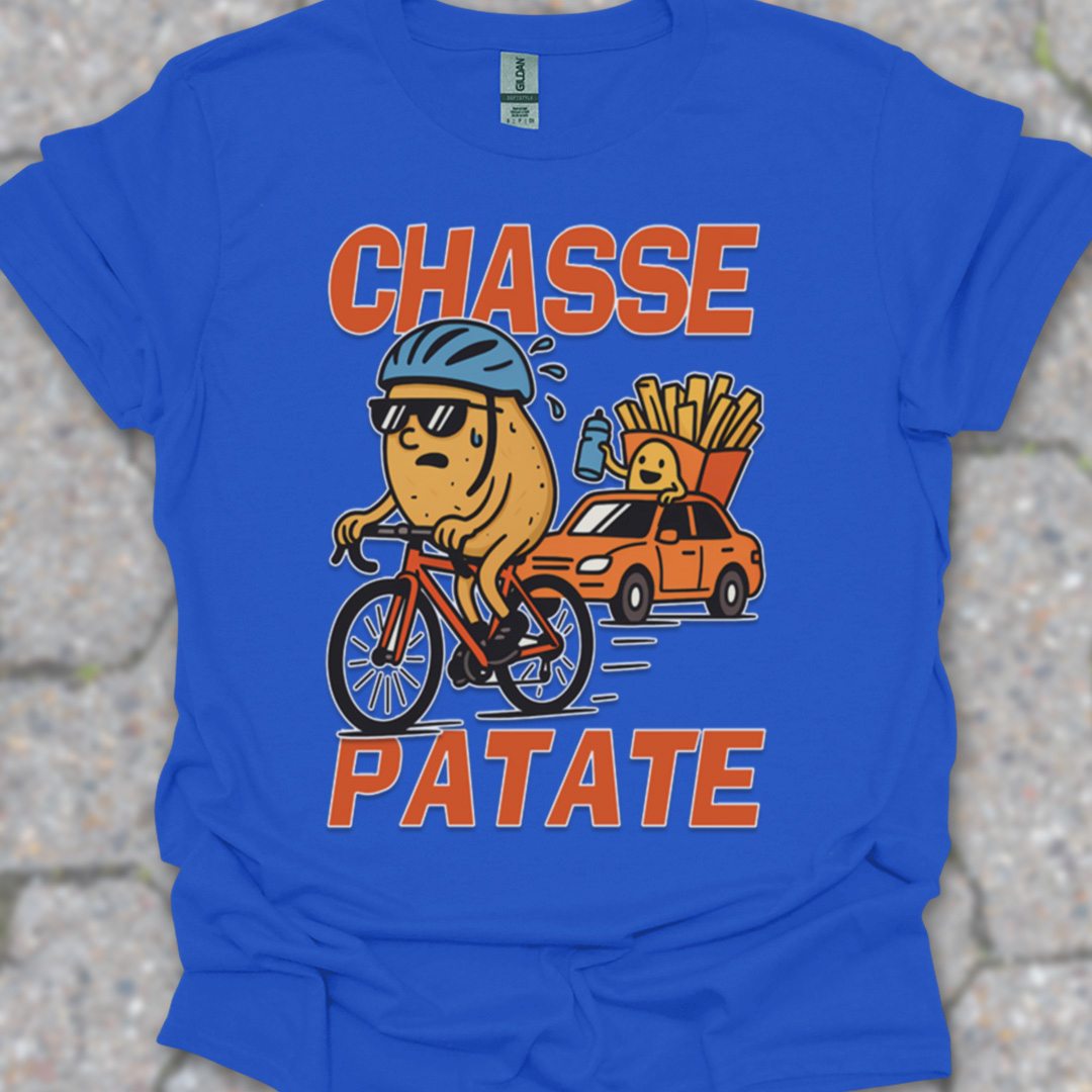 Chasse Patate met bezemwagen (rood) T‑Shirt