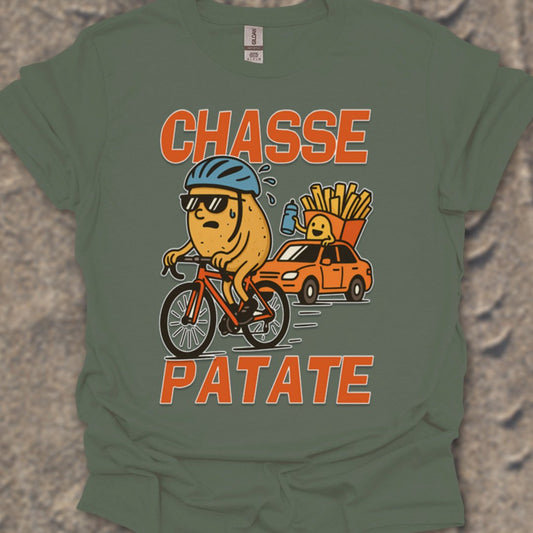 Chasse Patate met bezemwagen (rood) T‑Shirt
