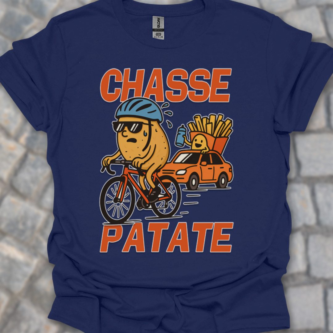 Chasse Patate met bezemwagen (rood) T‑Shirt