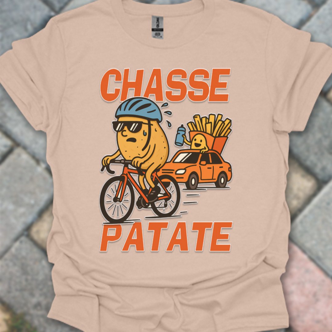 Chasse Patate met bezemwagen (rood) T‑Shirt