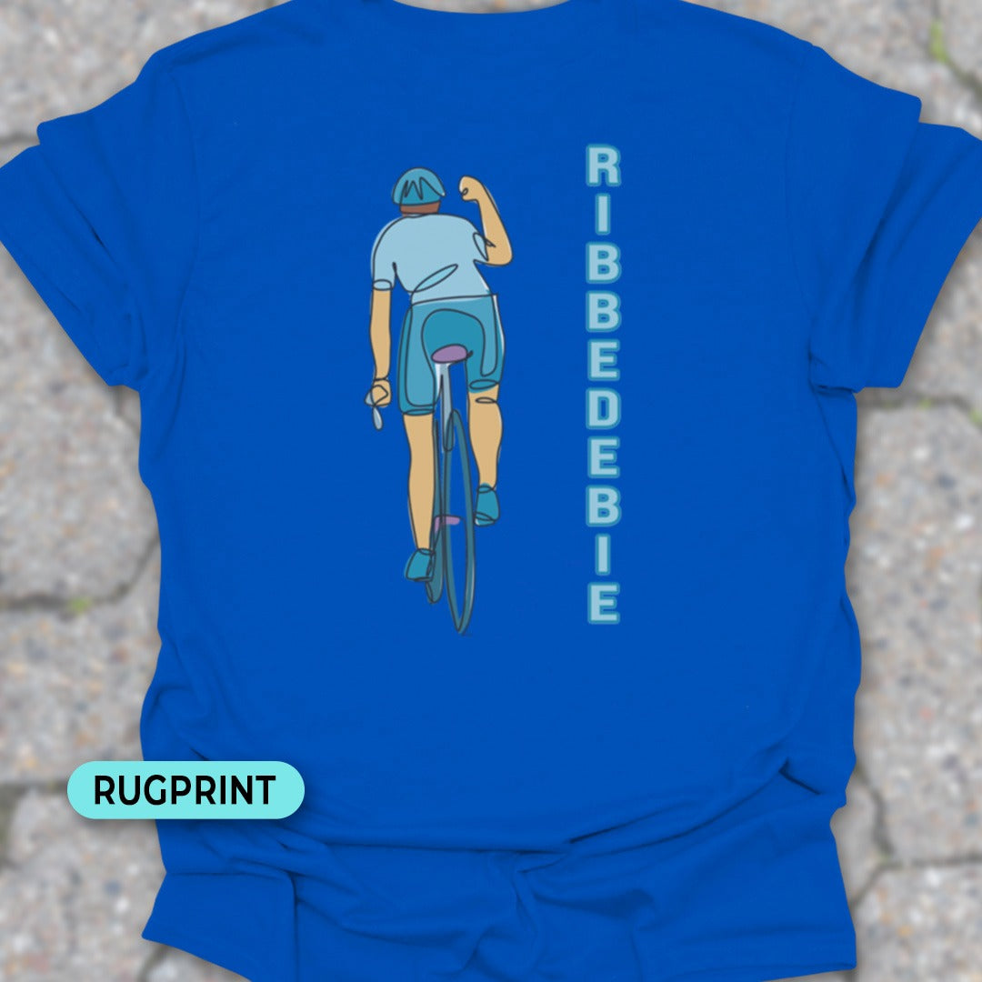 Ribbedebie verticaal rugprint T‑Shirt