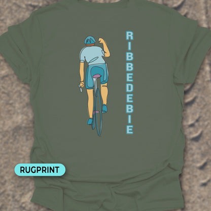 Ribbedebie verticaal rugprint T‑Shirt