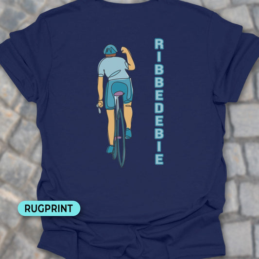 Ribbedebie verticaal rugprint T‑Shirt