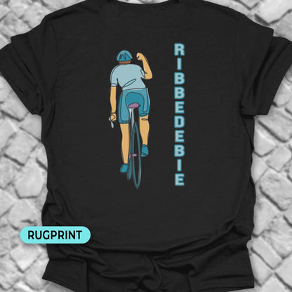 Ribbedebie verticaal rugprint T‑Shirt
