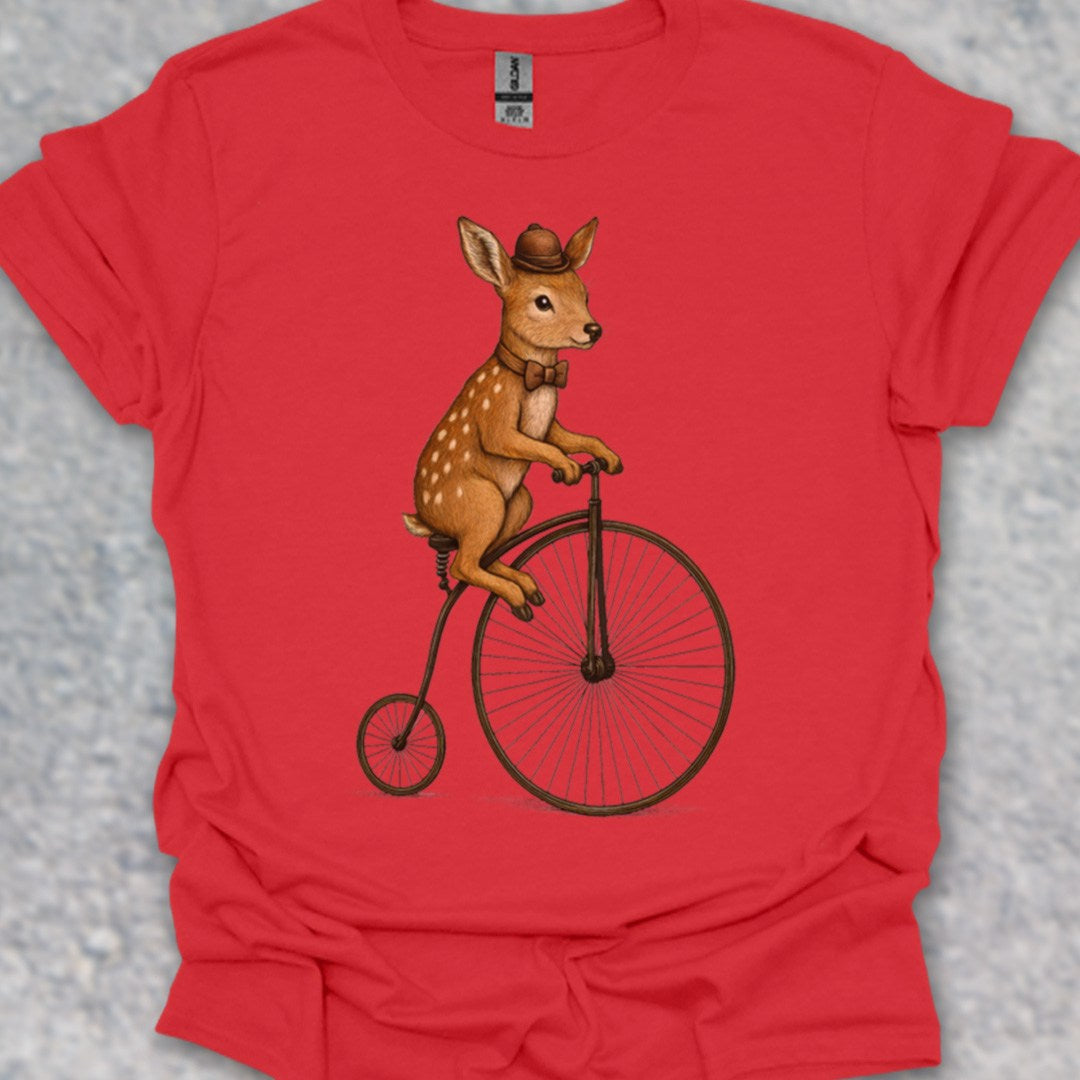 Ree op antieke fiets T‑Shirt