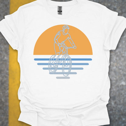 MTB zonsondergang T‑Shirt