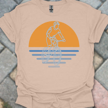 MTB zonsondergang T‑Shirt