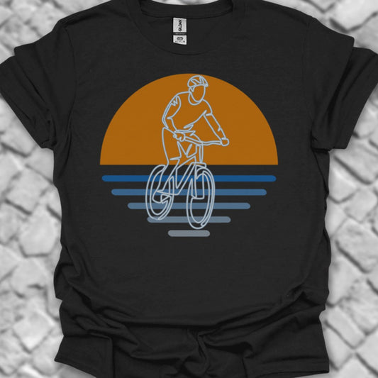 MTB zonsondergang T‑Shirt