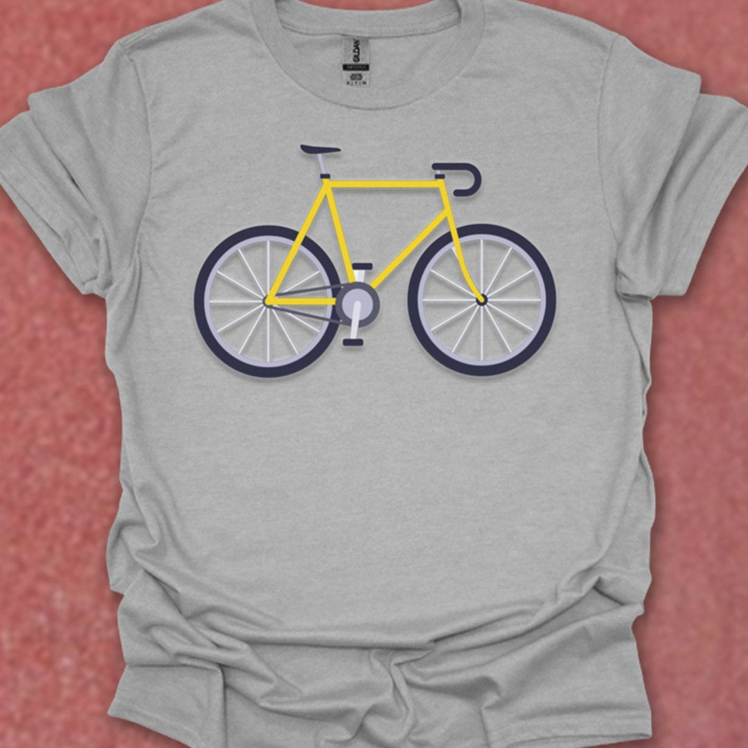 Racefiets geel T‑Shirt