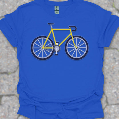 Racefiets geel T‑Shirt