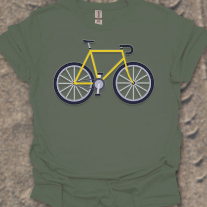 Racefiets geel T‑Shirt