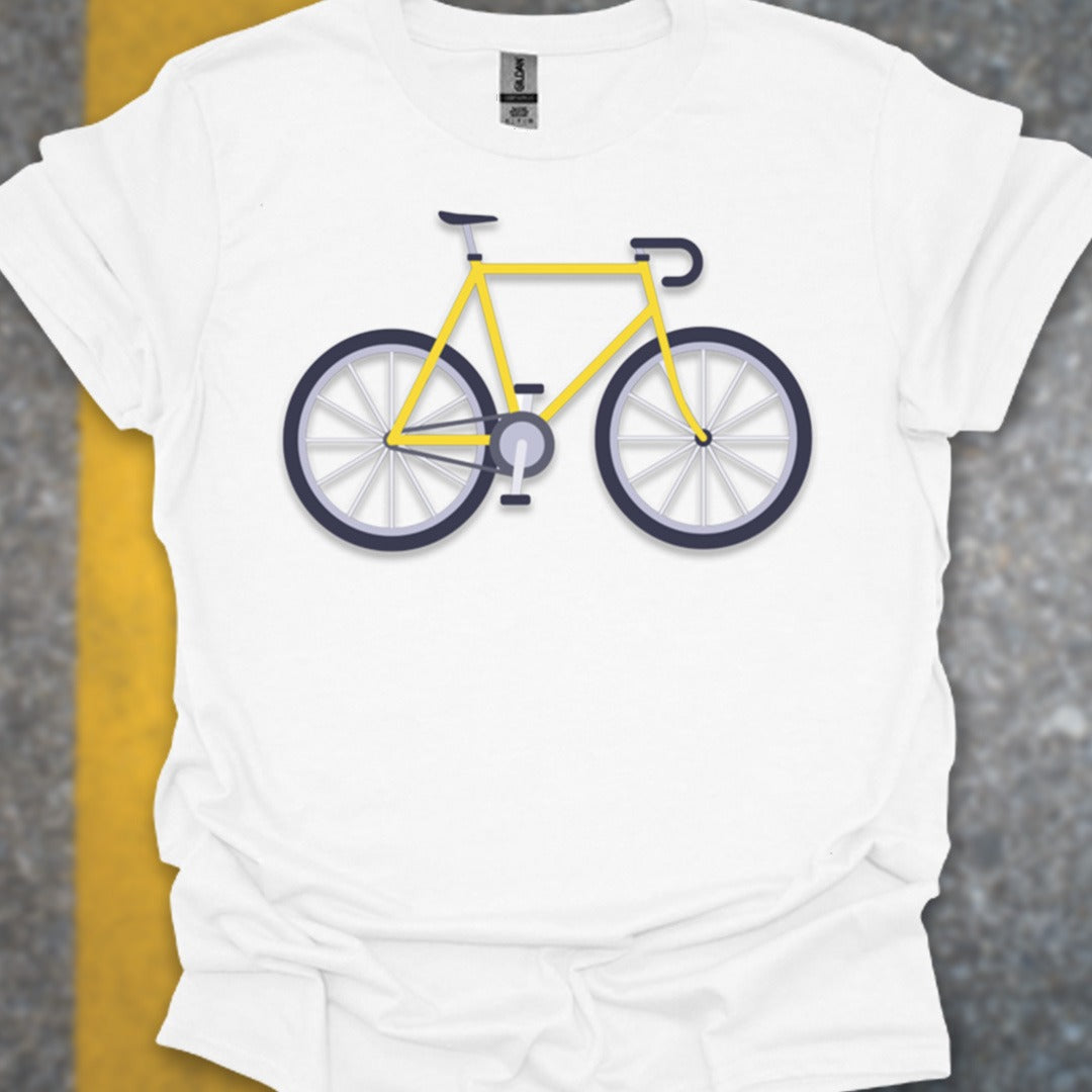 Racefiets geel T‑Shirt