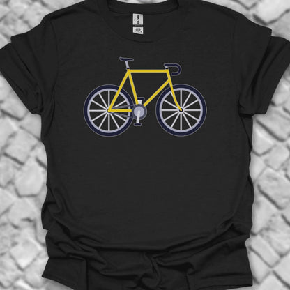 Racefiets geel T‑Shirt