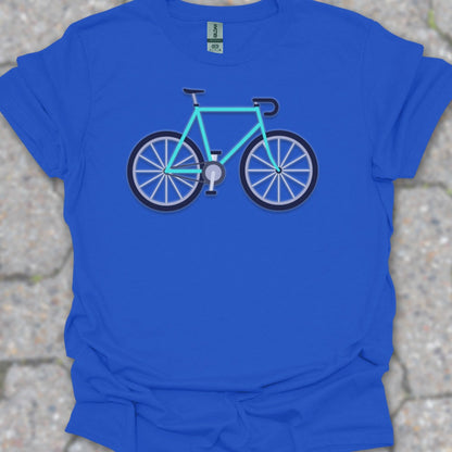Racefiets turquoise T‑Shirt