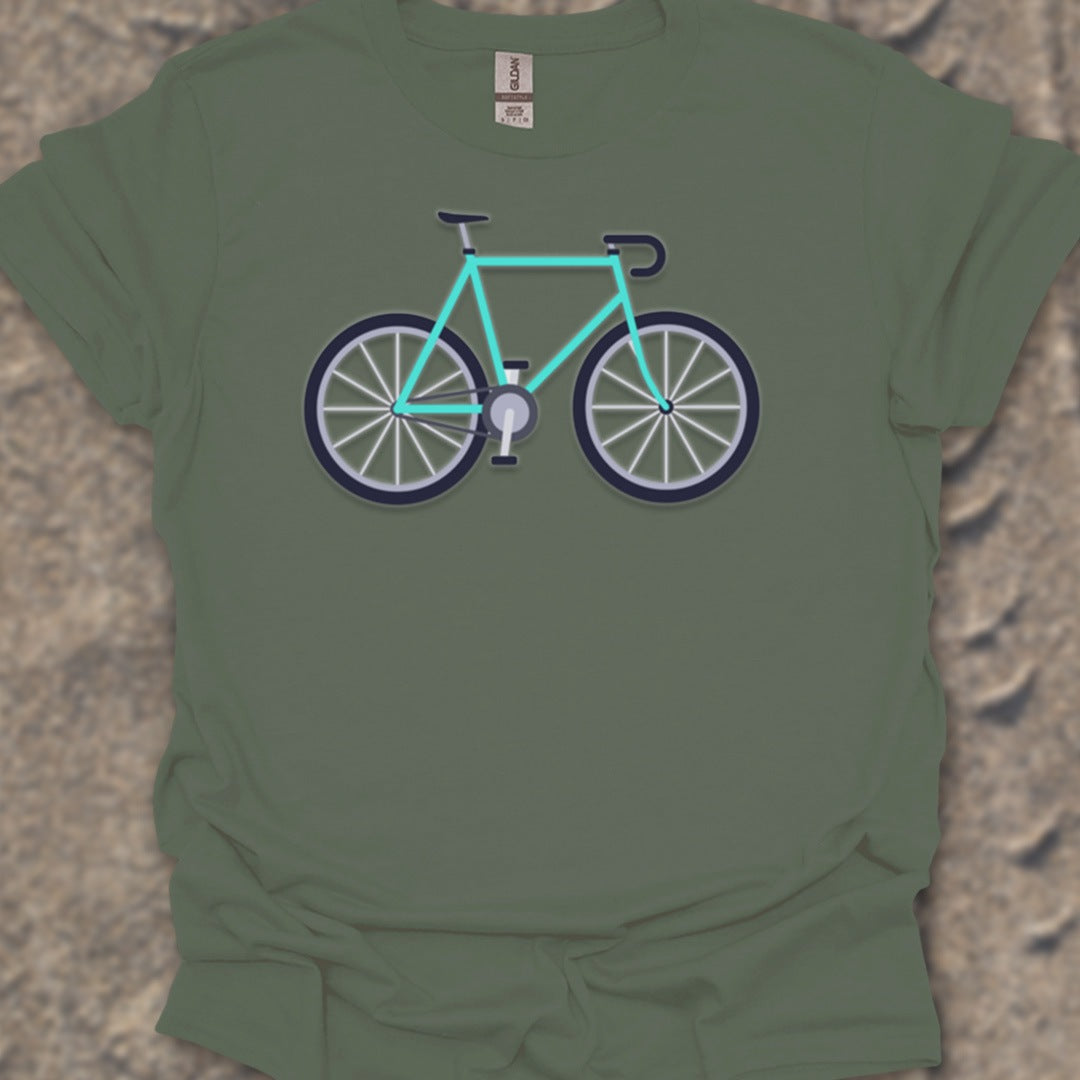 Racefiets turquoise T‑Shirt
