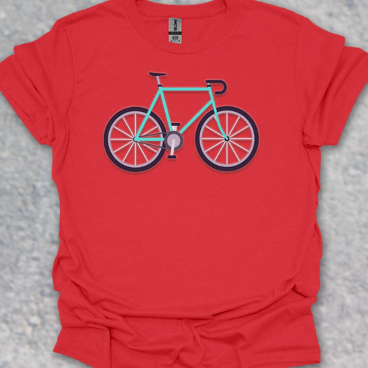 Racefiets turquoise T‑Shirt