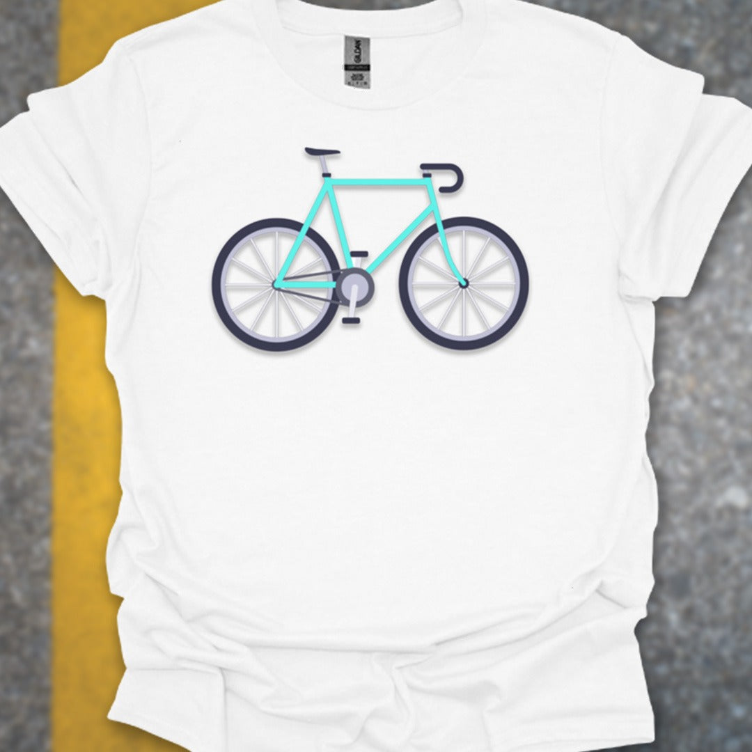 Racefiets turquoise T‑Shirt