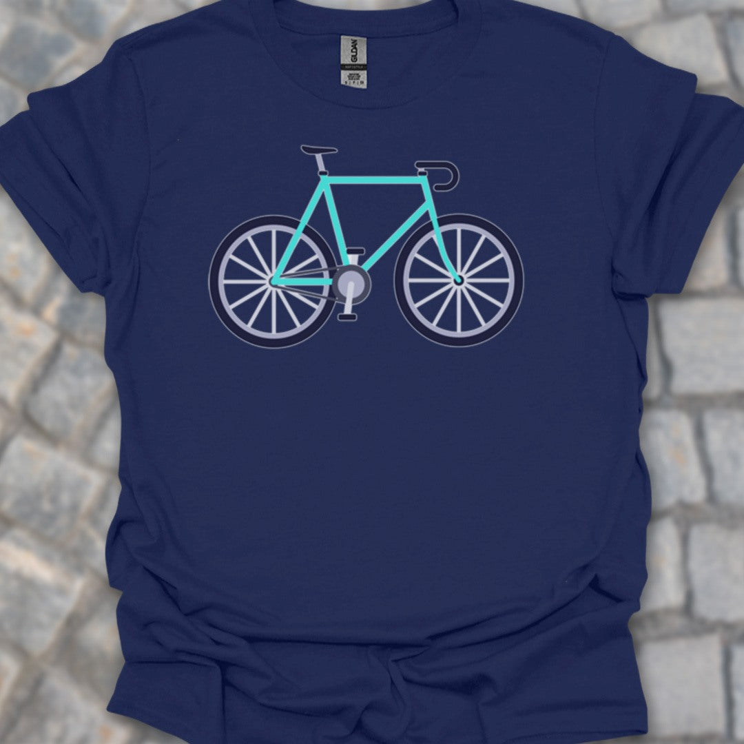 Racefiets turquoise T‑Shirt
